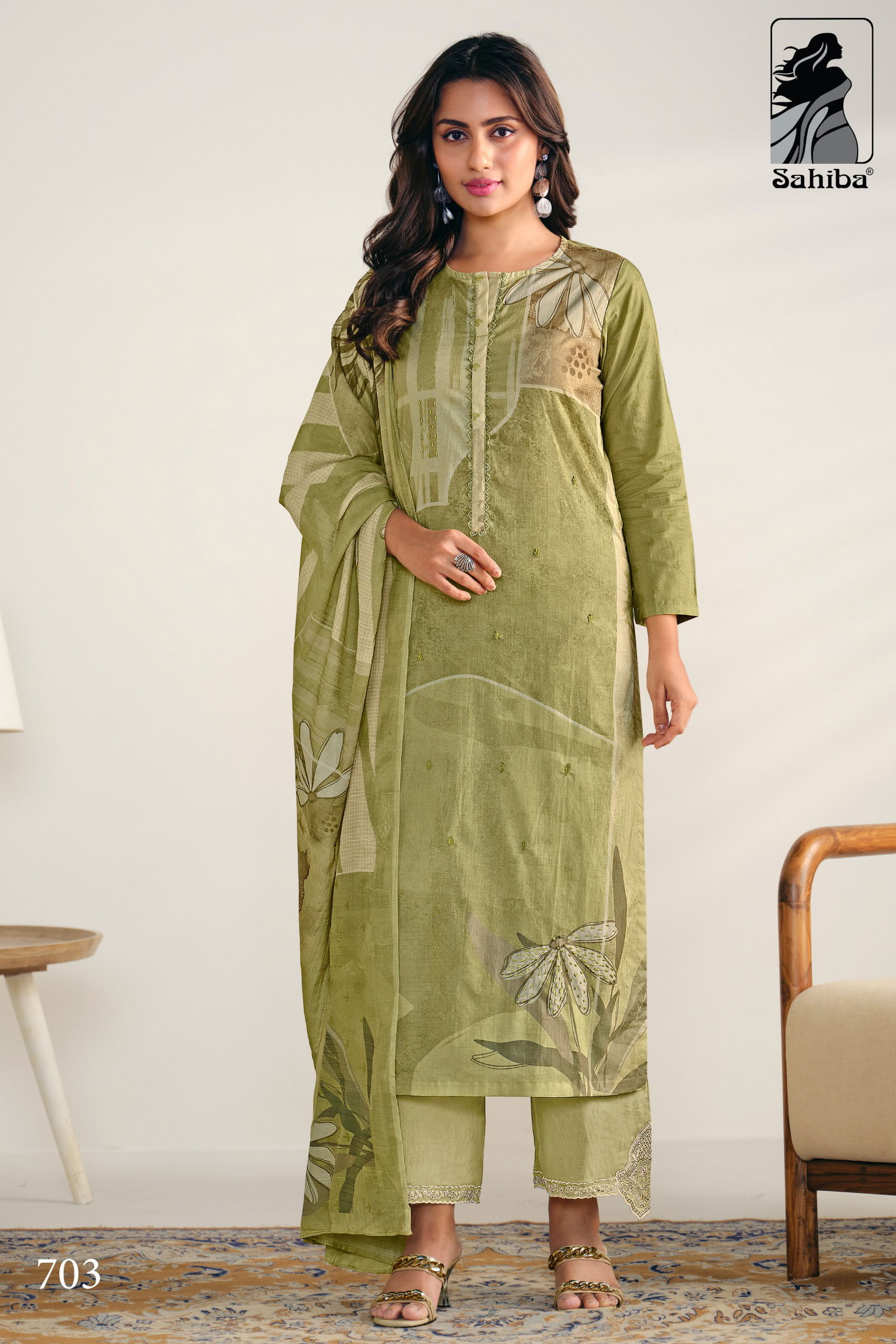 Aashima By Sahiba Pure Cotton Digital Printed Dress Material Wholesale Online